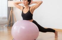 Ballon de yoga avec anneau de stabilité et bandes de résistance, Fitness mediacongo